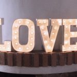 marquee luz de noche letras LOVE